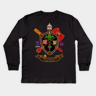 Dark Geek Crest version 2.0 Kids Long Sleeve T-Shirt